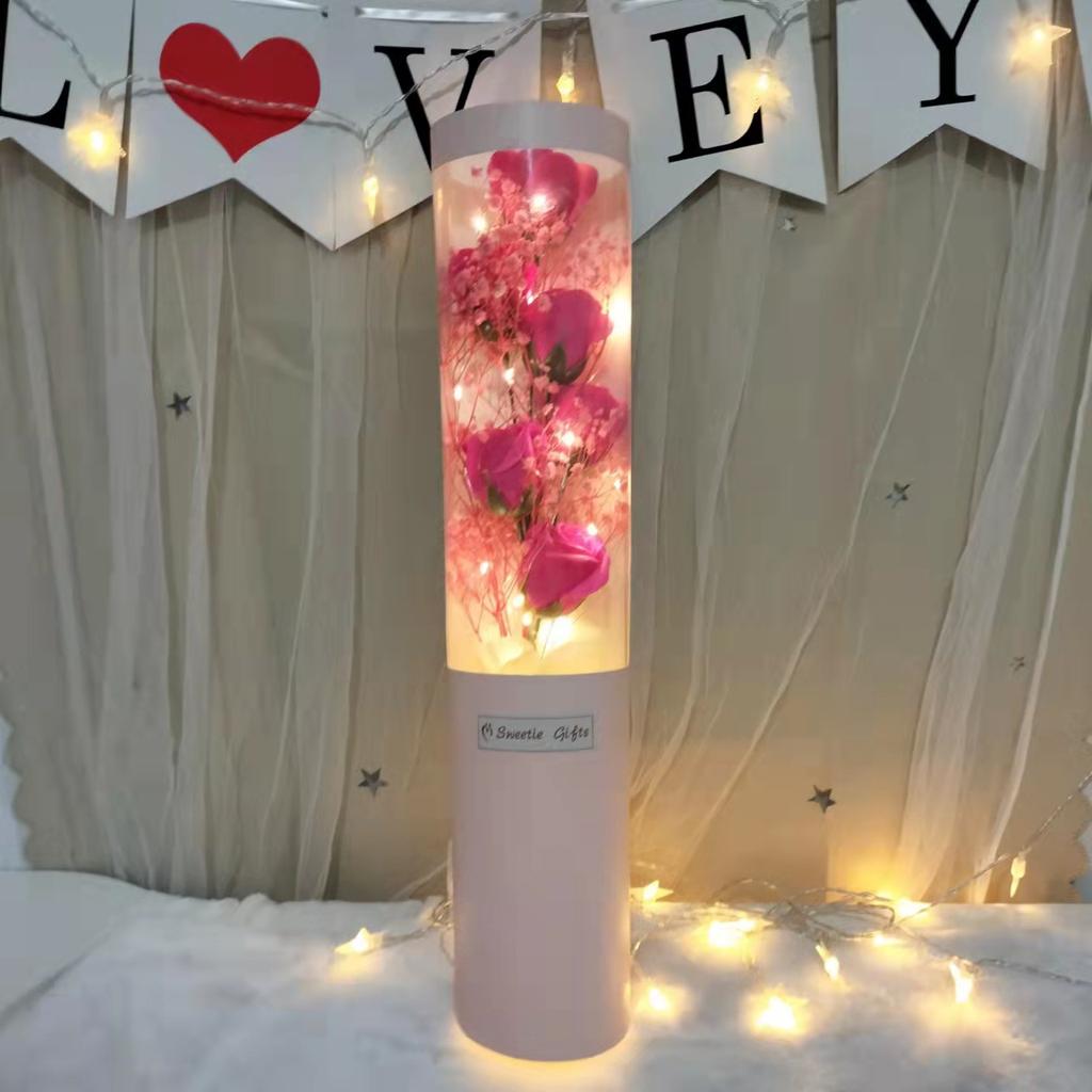 Букет цветов из мыла в виде роз Подарок на День матери 520 Креативный подарок на день рождения Ведро для объятий из мыла в виде цветов на День святого Валентина