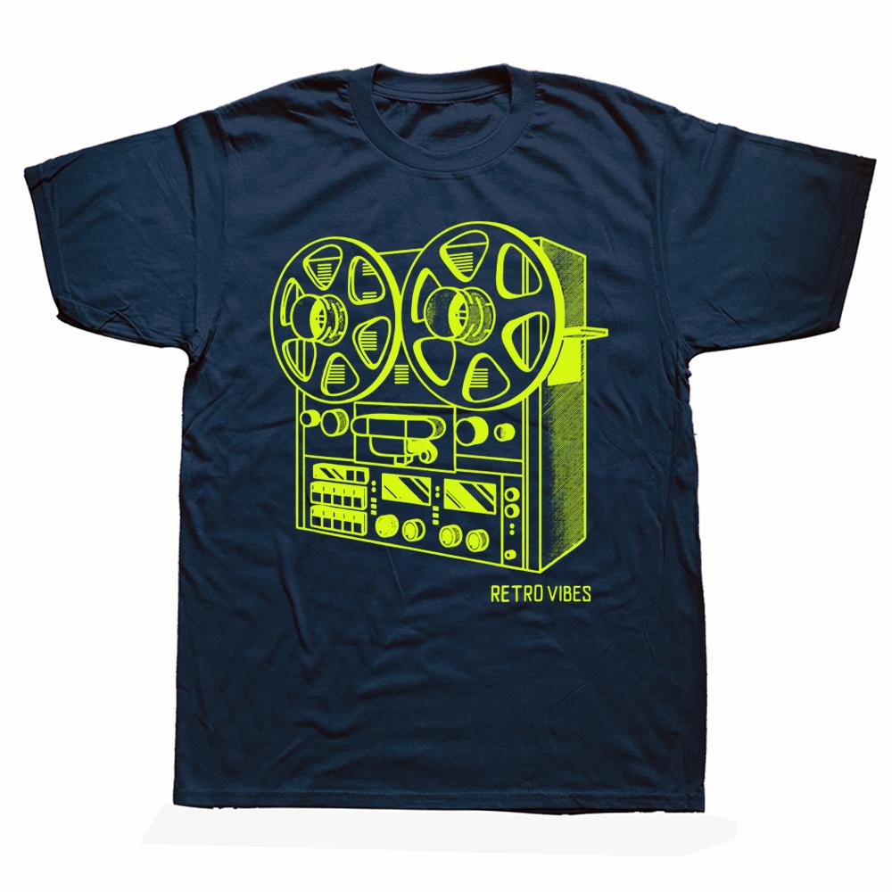 Novelty Cassette Tape Reel To Reel Analog Sound System T Shirts Streetwear Short Sleeve Birthday Gifts Summer Style Tshirt