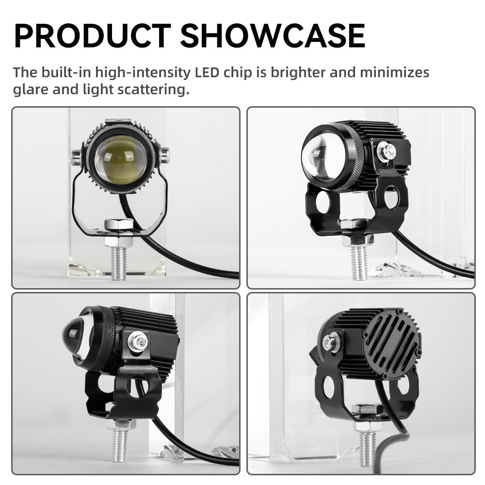 Светодиодная фара для мотоцикла, противотуманная фара, 12 В, для BMW R1200GS ADV F800GS F650 K1200S, вспомогательная светодиодная мотофара