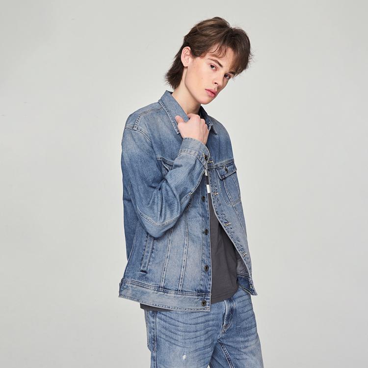 Lee FW24 Coat Men's Medium Blue LMT007856203487A06053