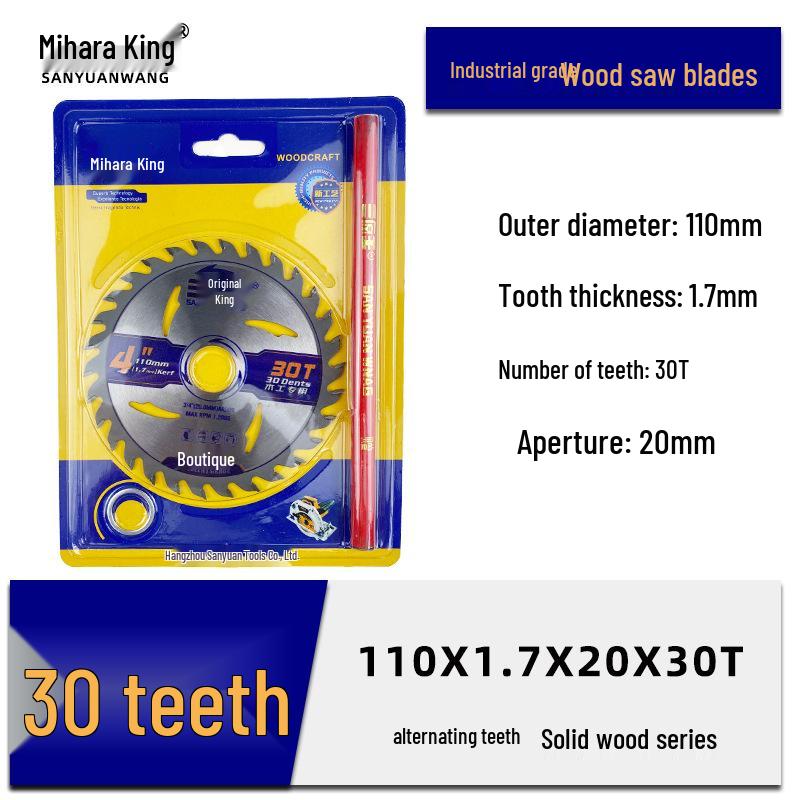 Деревообрабатывающий угловой шлифовальный пильный диск - Сплавной отрезной диск для дерева, Размеры 4/5/7/9 дюймов