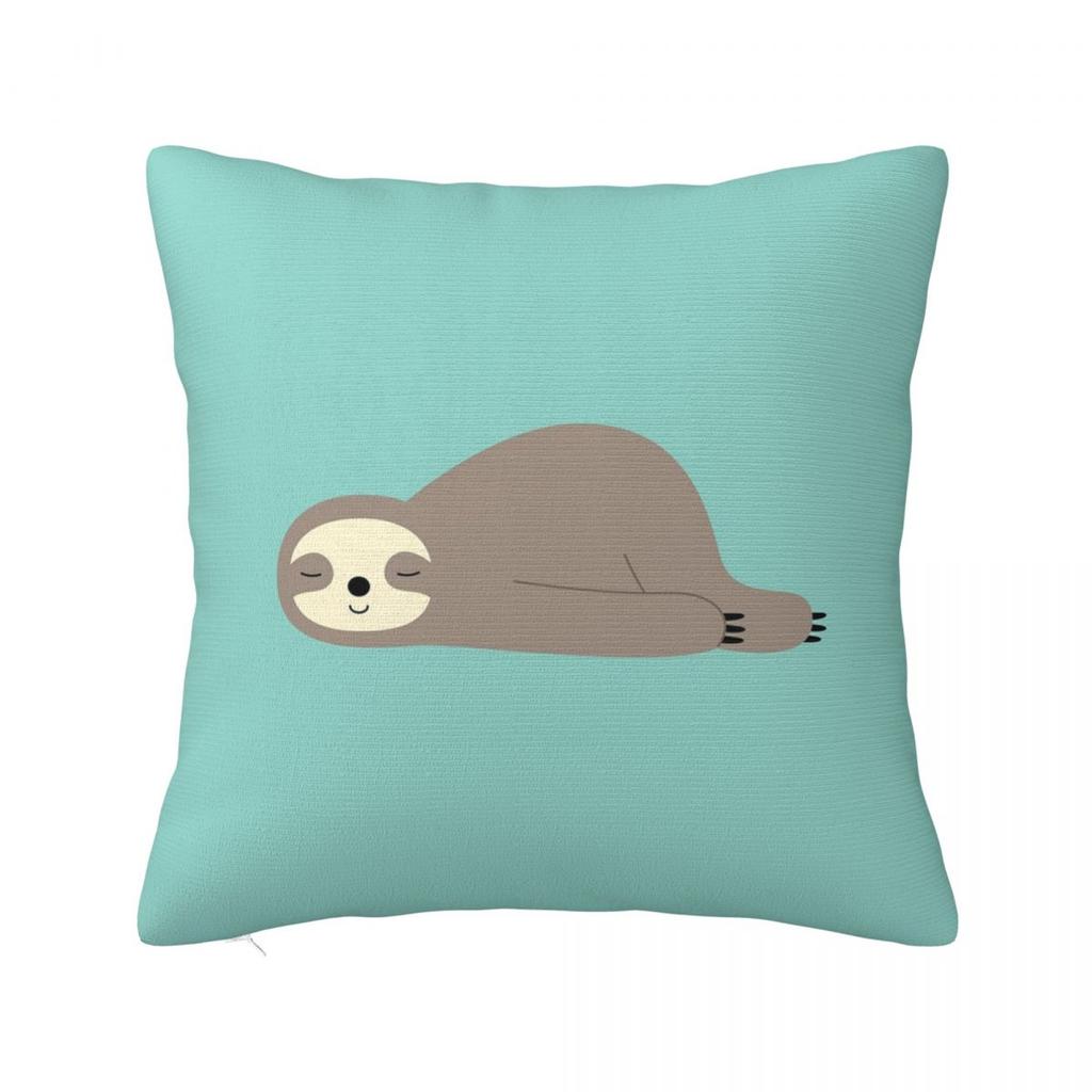 Do Nothing Sloth Square Pillowcase Cushion Cover Pillow Case Throw Pillow Cover for Home Sofa Living Room