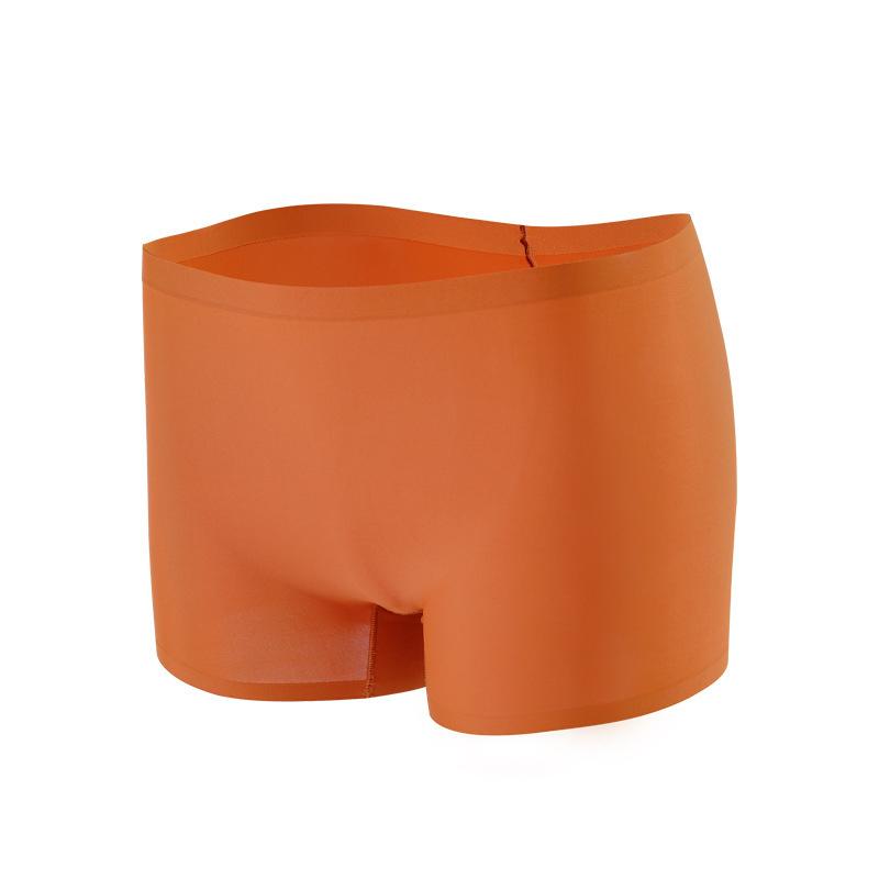 Women Boxers Underwear Seamless Panties Solid Color Boyshorts Mid Waist Panties Invisible Safety Panty Female Underpants