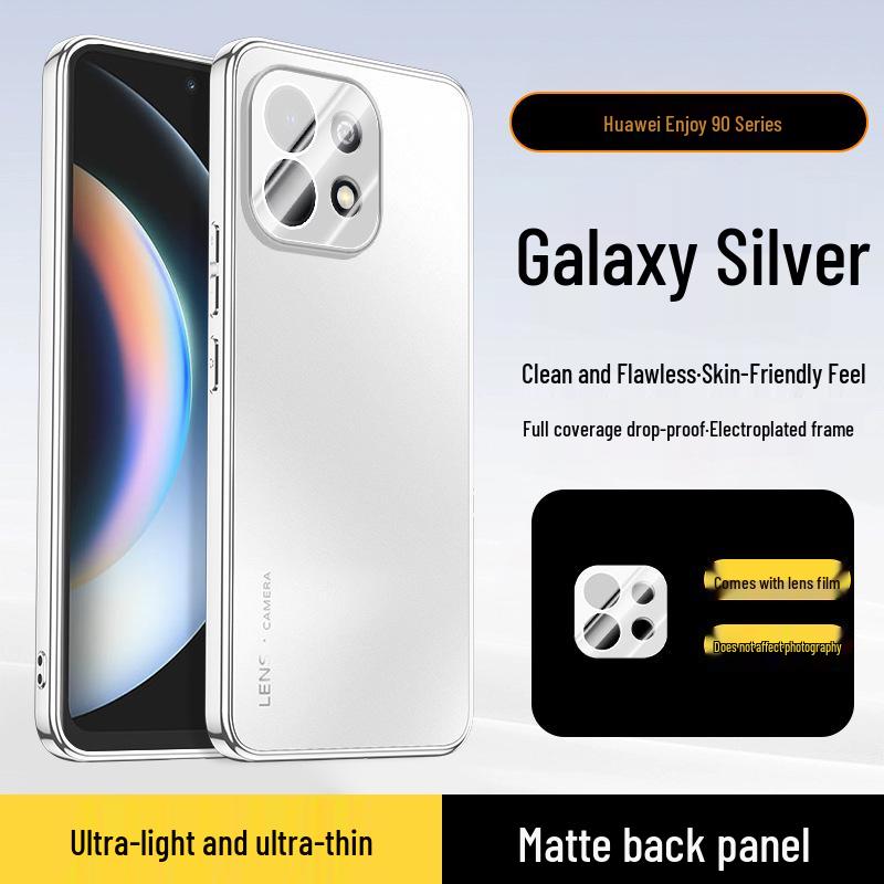 Гальванизированный противоударный чехол для Huawei Enjoy 90 Pro Max, 80s, 70x с полным покрытием линз