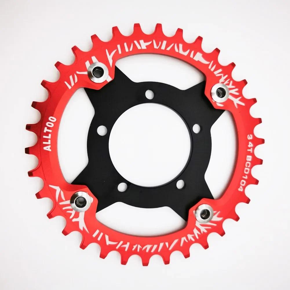 Электровелосипед Ebike 32 34 36 38T Звезда + Адаптер Для Bafang BBS01 02 Прочная Алюминиевый Сплав Звезда Аксессуары Для Ebike
