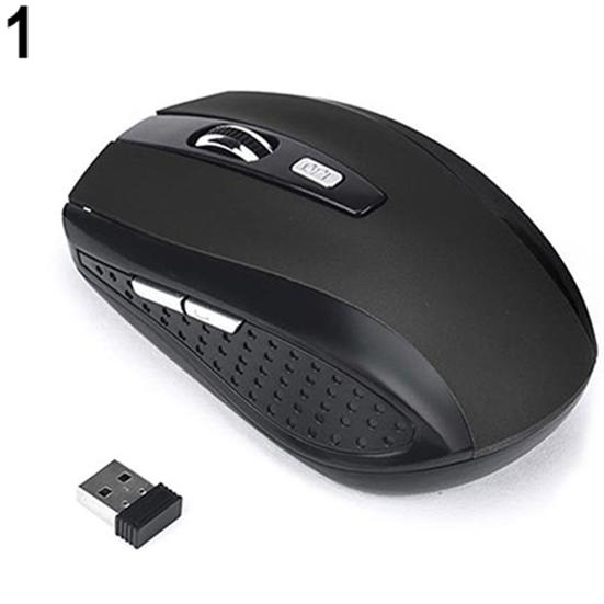 Kabellose Gaming-Maus Ergonomisch USB-Empfänger 1200dpi 2,4GHz Mäuse für PC Laptop