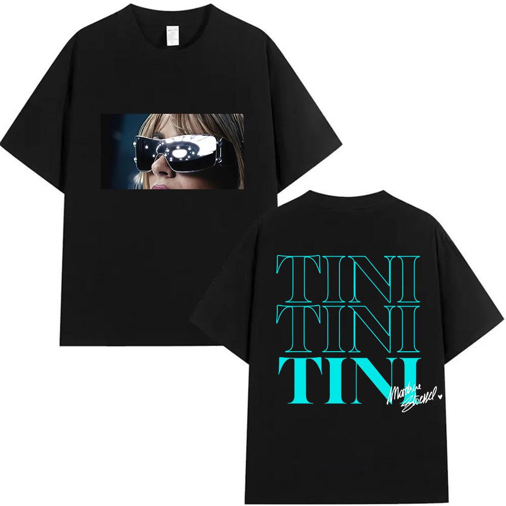 Singer TINI STOESSEL Futtura Tour New Album 2026 Graphic Tshirts Men Women Fashion Harajuku Short Sleeve Cotton Tees streetwear
