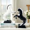 Modern Simple Color Block Geometric Horse Home Resin Ornament Living Room Home Desktop Simple Decorations