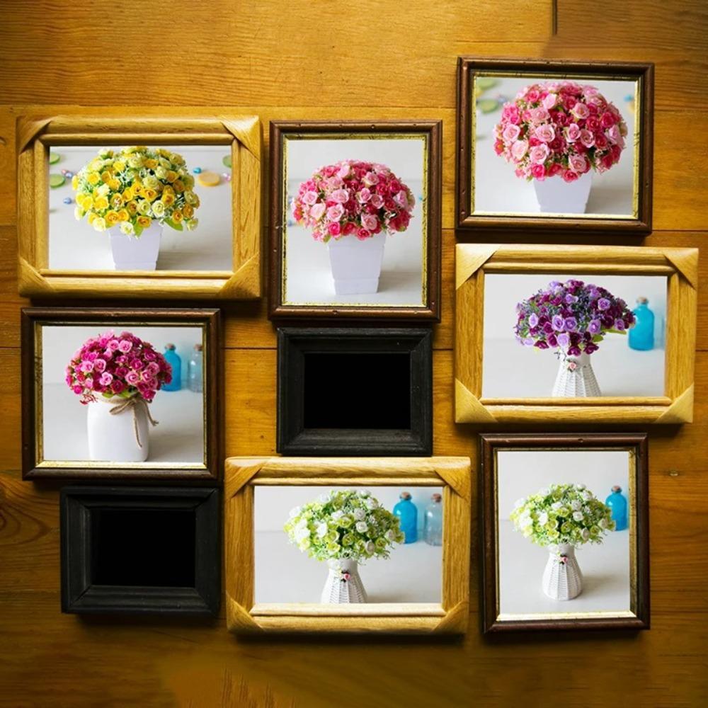 Шелковый цветок Искусственный цветок Букет из 21 головки Без вазы Роза Искусственный цветок Украшения