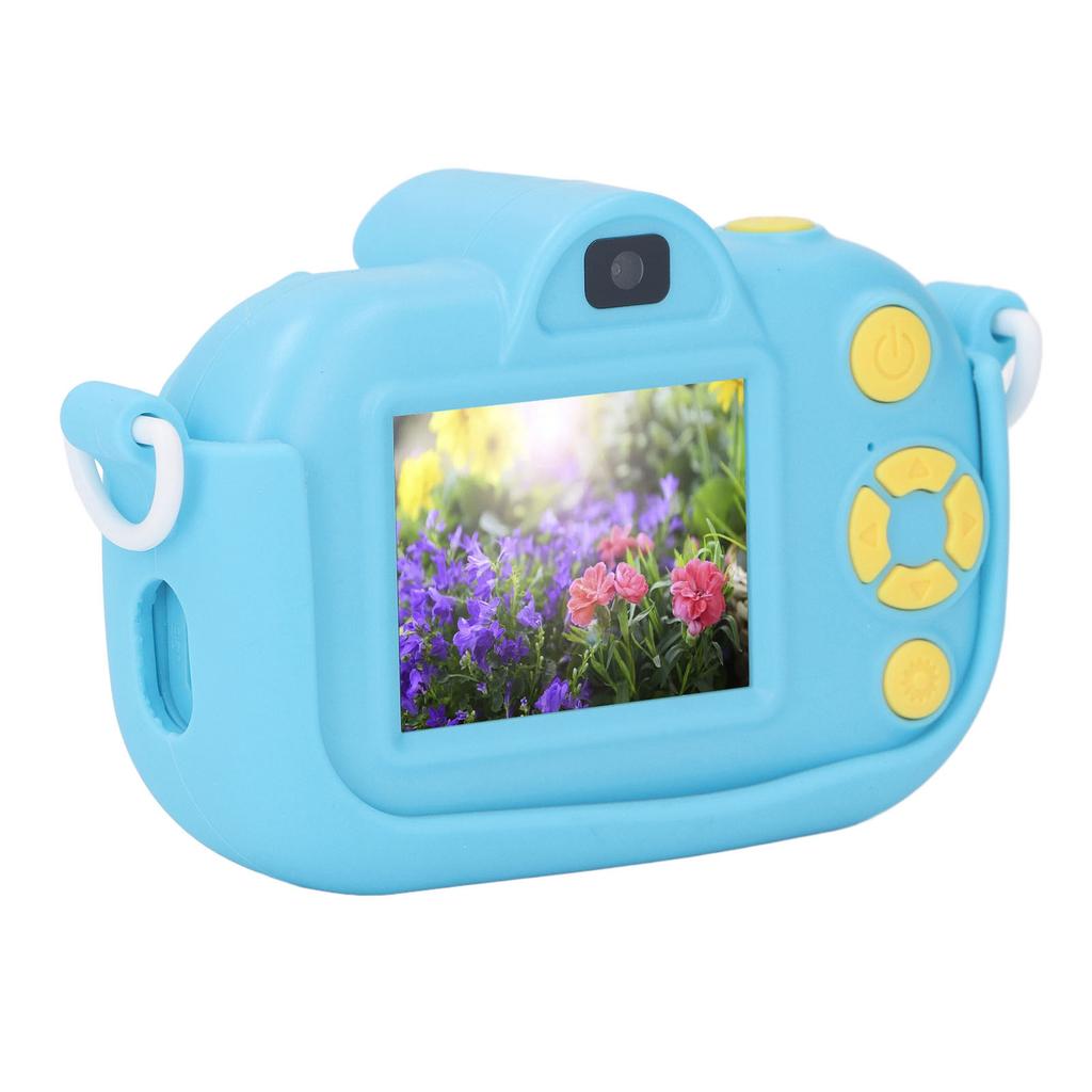 Cute Camera 12MP Digital Video Camera 2in IPS Screen Multifunctional Front Rear Lens 1080P Selfie
