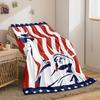 Statue of Liberty Printed Blanket for Sofa Bed Travel Camping Living Room Office Conditioning Blanket for All Seasons Gifts