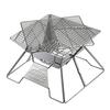 NANGOGEAR (Снаряжение для кемпинга Nanko) Кострище из нержавеющей стали, среднее, компактное, двустороннее, жесткий тип, с чехлом из брезента, 11107 (МТ-2)