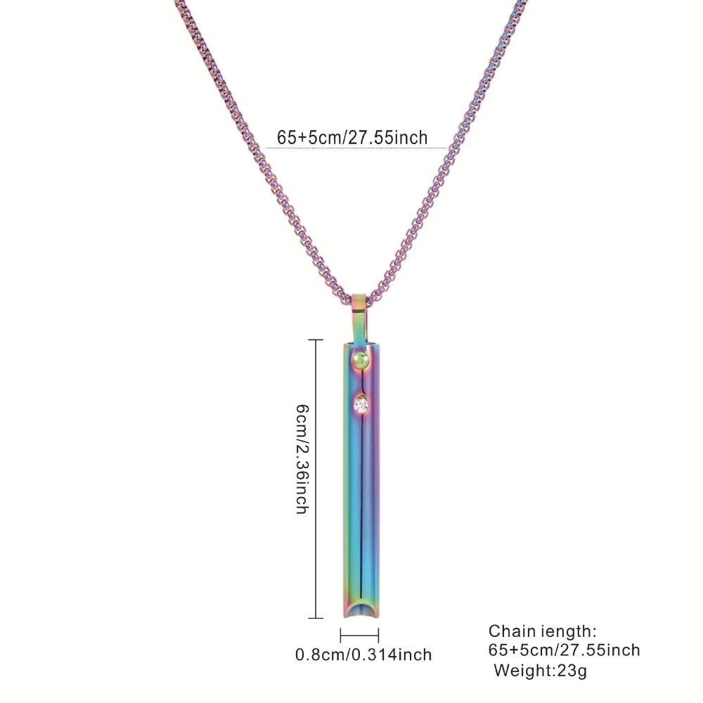 Ожерелье-свисток из нержавеющей стали, Ожерелье для спокойствия, расслабления, медитации, осознанности, Снятие тревоги, Ожерелье для медитации и йоги