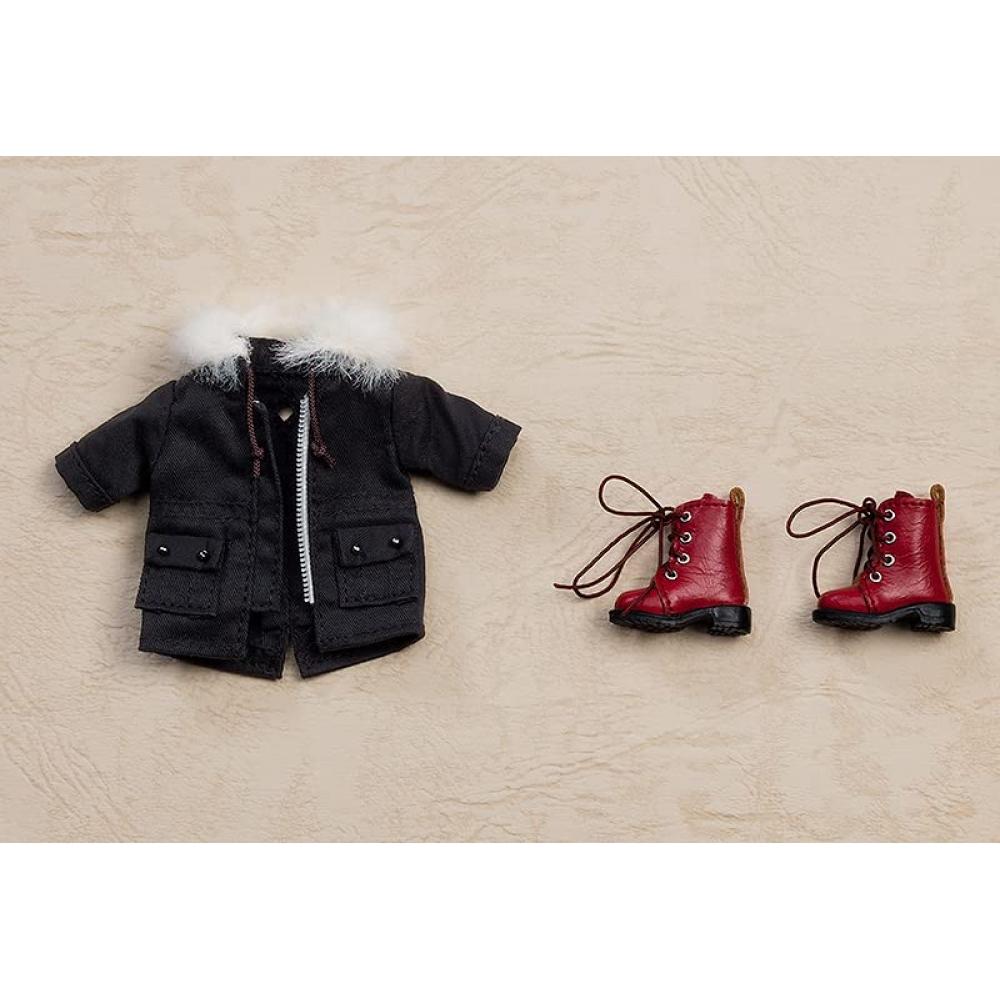 Nendoroid Doll Warm Set Boots & Mod Coat [Black]