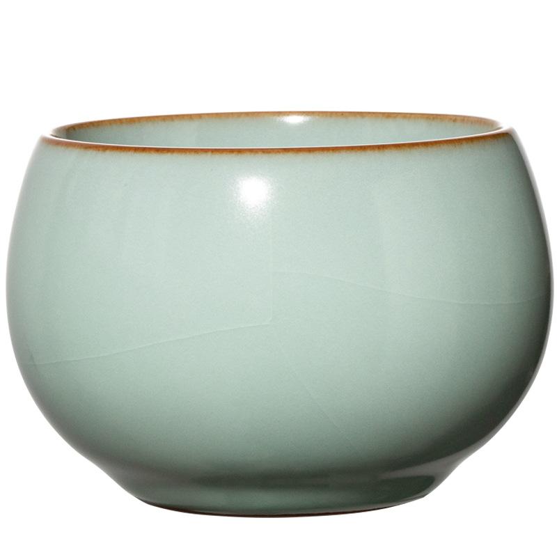 Ru kiln master cup teacup opening single cup ceramic tea tasting cup kung fu tea set tea bowl tea cup business advertising gifts