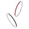 YIZIZAI Real 925 Sterling Silver Simple Thin Enamel Red Black Finger Rings For Women Wedding Jewelry Gifts
