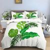 Тропические листья Пододеяльник Твин Кинг Узор пальмовых листьев Комплект постельного белья для комнаты мальчика девочки Ботанический Чехол для одеяла с листьями монстеры