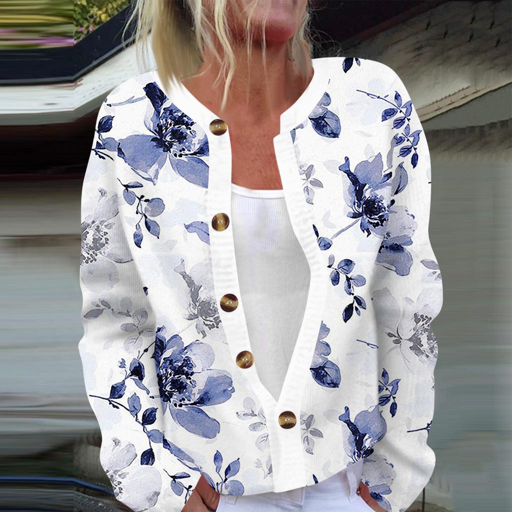 Женская мода с длинным рукавом, рождественский принт «Снеговик-снежинка», куртка, кардиган