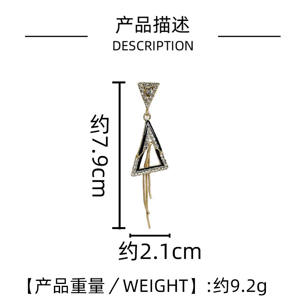 Геометрические серьги-кисточки Trend Temperament Тонкие серьги-украшения для ушей Женская мода Длинная версия