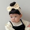 Cotton Newborn Wig Headband Bowknot Infant Hairpiece Hair Accessories Baby Hair Bands Wig  Toddler