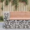 VidaXL Garden Bench Design Gabion 92x71x65.5 Cm Solid Douglas Wood 834381