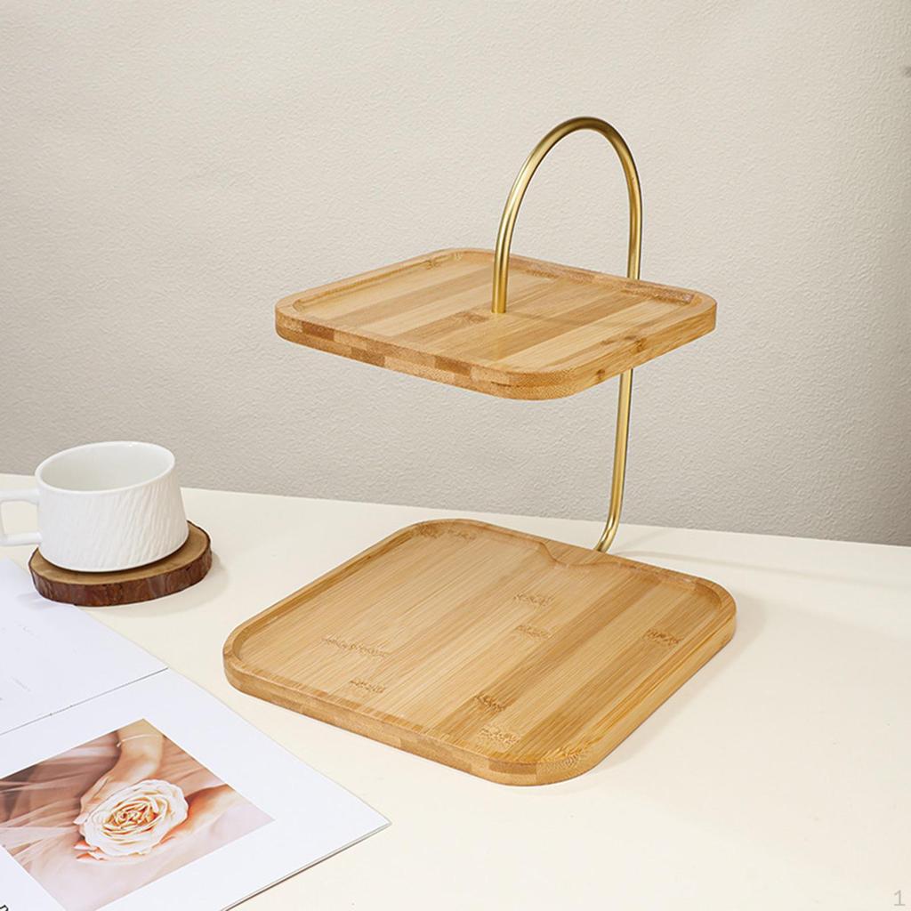 Бамбуковая подставка для кексов, подставки для десертов, стол для празднования