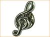 No-brand product Pin lapel musical treble silver badge, pin, brooch, note, clef, music, A,