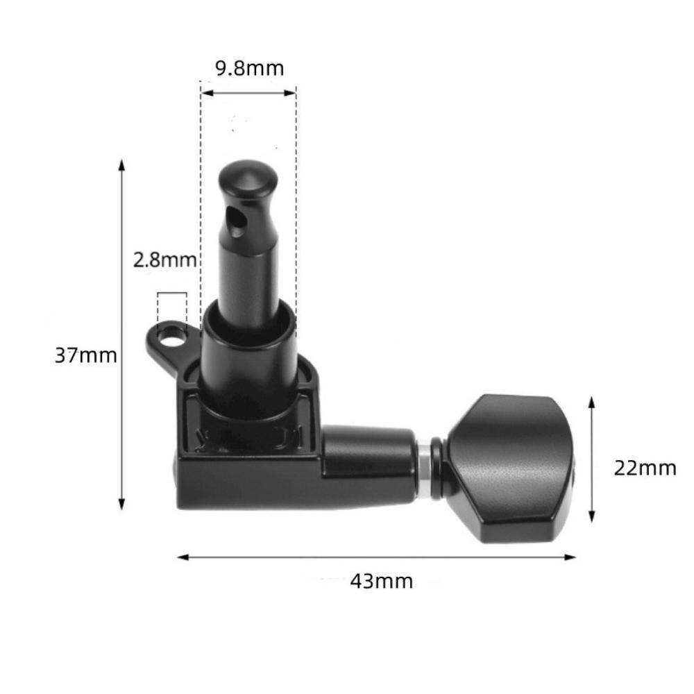 Металлические колки для настройки гитарных струн, конфигурация 3L3R, полностью закрытые гитарные колки, машинные головки, ручки, колки для классической гитары