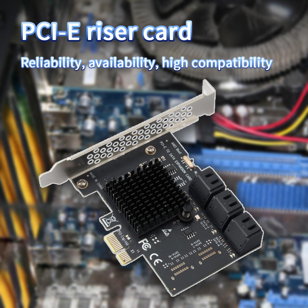 PCI-E 1X на SATA3.0 6 портов PCI Express Адаптерная карта расширения для настольного компьютера Windows 6 Гбит/с Комплект
