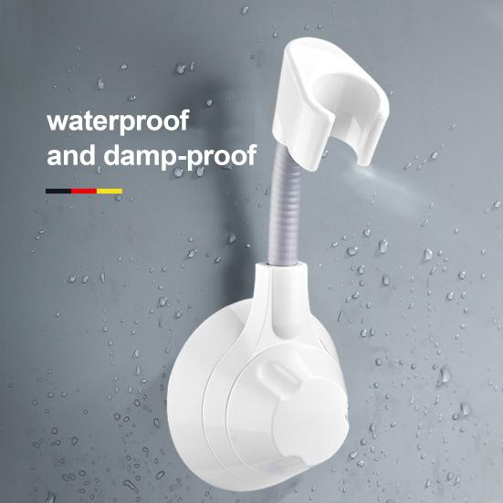 Регулируемый держатель для душевой лейки, присоска, без сверления, универсальная регулировка угла, вращение на 360 градусов, крепление для душевой лейки