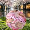 Custom Name Personalized Masha and The Bear Print Umbrella, Auto Open Close, 8‑Rib Sturdy Frame, Commute Camping Hiking Use, Birthday Gift