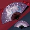 Vintage Folding Fan Taffeta Party Favors Hand Fan  For Summer Wedding Dance Movies Performance
