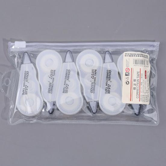 6Pcs/Set Tape Eraser Detachable for Study Compact Translucent Design Glue Tape Useful Multi-functional Lightweight