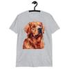 Golden Retriever Dog Graphic Short-Sleeve Unisex T-Shirt | Cute Pet Tee