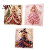 Detailed Faux Pearl Crafting Set Fashion Doll Art Kit, DIY Christmas Painting Family Friendly Holiday Crafts 3D Textured Bead Craft Kit for