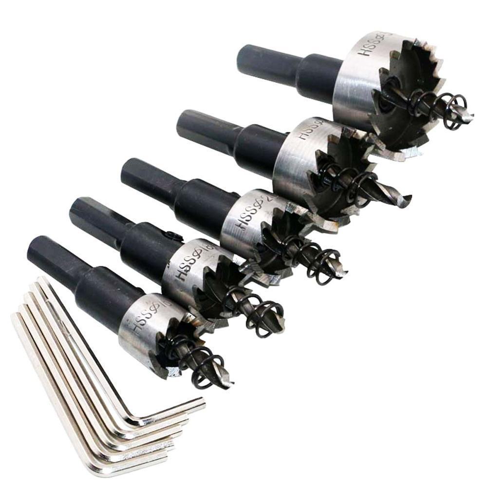 5-Piece Titanium-Coated HSS Hole Opener Set for Stainless Steel and Metal Sheet Drilling