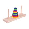 Wooden Tower of Hanoi Ten Layers Developmental Puzzle Game Adult Children Toy