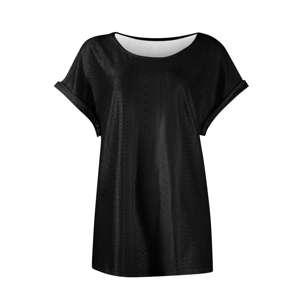 Женские топы, футболки с коротким рукавом, блузки с принтом, нарядные повседневные ажурные вышивки, летняя модная одежда