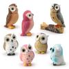 Resin Crafts Owl Miniatures Cute Mini Owl Ornaments Creative Simulation Owl Ornaments  Outdoor