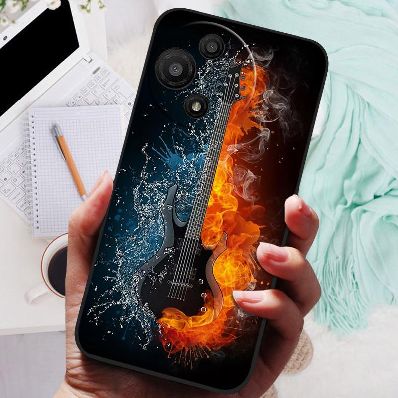 Для TCL 60 SE NXTpaper 5G Чехол Лев Волк Силиконовый Мягкая Задняя Крышка Для TCL 60SE NXTpaper 5G T521K Чехол для Телефона Защитный Чехол