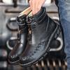 Уличная обувь, мужские высокие кожаные ботинки, классические мужские кроссовки, мужские кроссовки нового стиля, большой размер 48