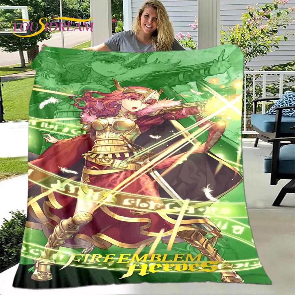 Мягкое плюшевое одеяло Game Fire Emblem Series Gamer, фланелевое одеяло для гостиной, спальни, кровати, дивана, чехол для пикника, детский чехол