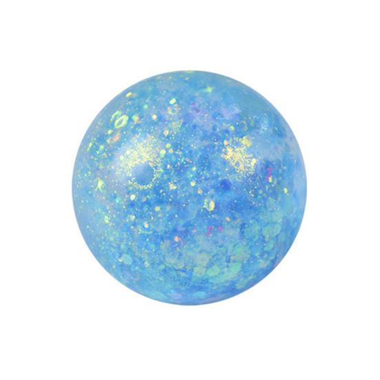 1/4Pcs Glitter Stress Relief Ball Toy Transparent Multicolor Squeeze Sugar Ball Portable Travel Home Office Anxiety Relieving Fidget Ball
