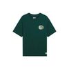 Li Ning Badfive Letter Print Round Neck Pullover Short Sleeve T-Shirt Men Tops Dark-Green AHSS739-6