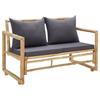 Day and Night - Day and Night Garden Bench with Cushions 115 Cm Bamboo