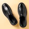 2025 leather shoes men's shoes casual one-pedal loafers leather business dress wedding shoes fashion trend versatile