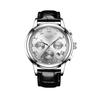 LIGE 9810L Часы для отдыха, моды, бизнеса, водонепроницаемые, с ремешком, многофункциональные, светящиеся, серебристо-белые, мужские