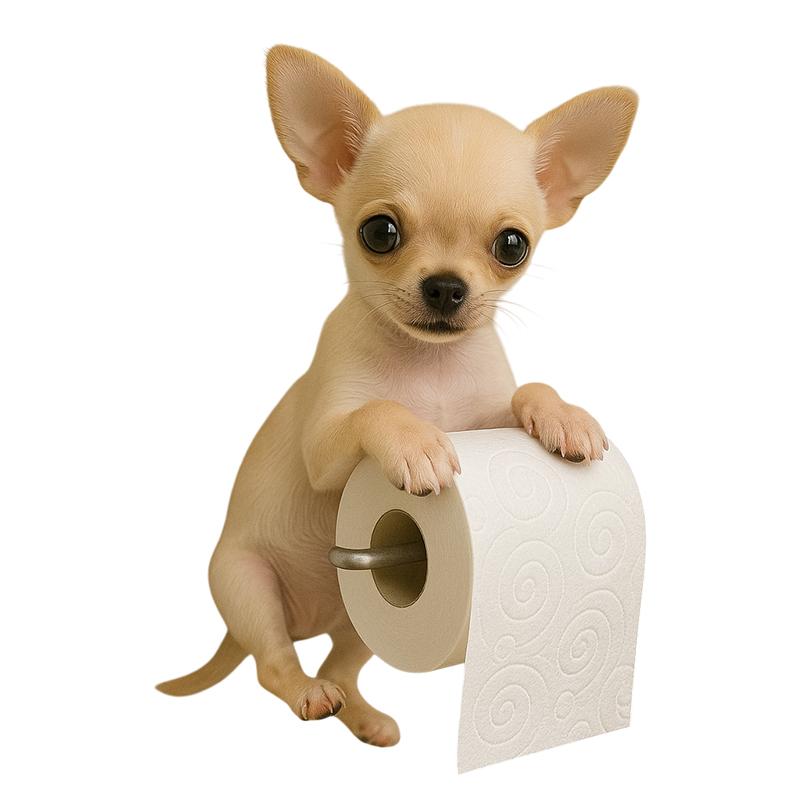 Милый держатель для туалетной бумаги в виде собаки, настенный, из смолы, органайзер для рулонной бумаги с собакой, декор для ванной комнаты, кухни, диспенсер для бумажных полотенец, салфеток