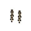 ZAVERI PEARLS Black Stones Gold Tone Choker Necklace Set For Women