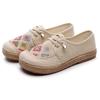 Cloth Shoes Women's Non-slip Soft Sole Comfortable Middle-aged National Style Embroidery Casual Flat Sole Shoes
